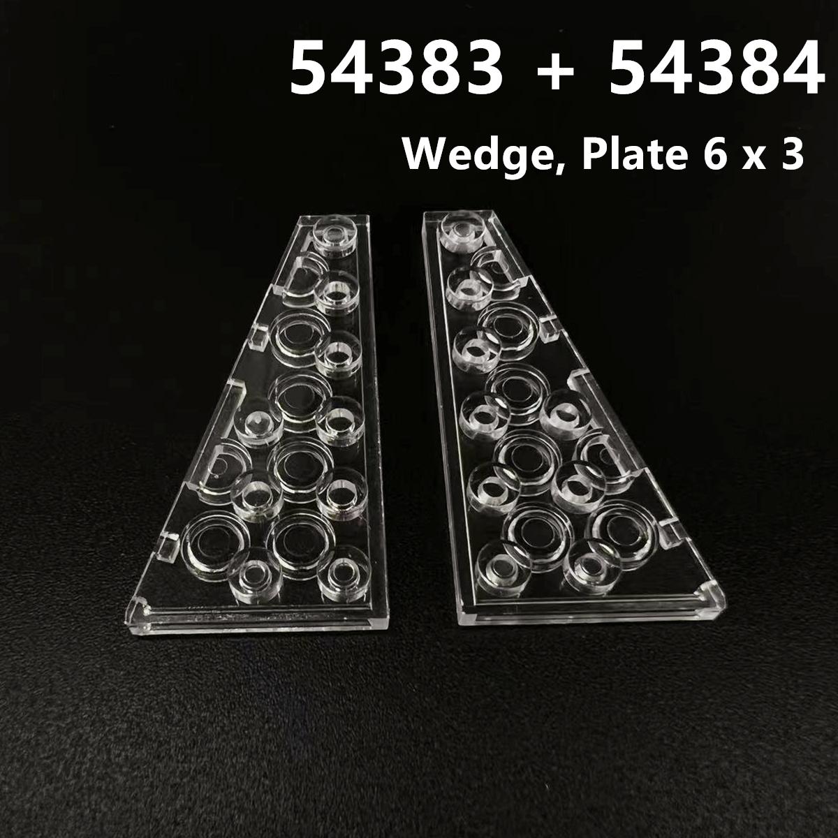 

Rainbow Pig MOC Parts 54383 54384 Wedge Plate 6 x 3 Right + Left Bricks DIY Assmble Building Blocks Particle Kid Puzzle Toy Gift чистий