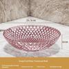 Exquisite Flower Shaped Transparent Fruit Plate Plastic Dessert Salad Tray Light Luxury Household Snack Plate