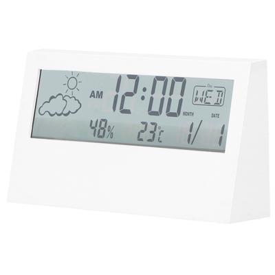 Multifunktionaler elektronischer Wecker mit Temperatur- und Luftfeuchtigkeitsanzeige, Digitaluhr für Zuhause