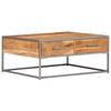 VidaXL Coffee Table 75 X 75 X 35 Cm Solid Acacia Wood