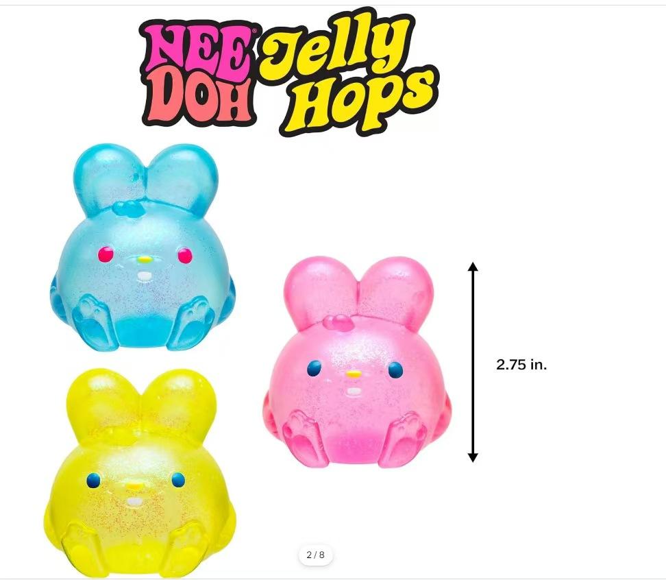 Toys, Schylling Needoh Nice Cube Simulation Rabbit Pinching, Stress Relief, Anxiety Relief, Sensory Focus On Defects, ADHD Popul