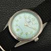 VINTAGE FAVRE LEUBA 253 HAND-WINDING SWISS MENS SEA GREEN DIAL WATCH A436414-2 R129-a436414
