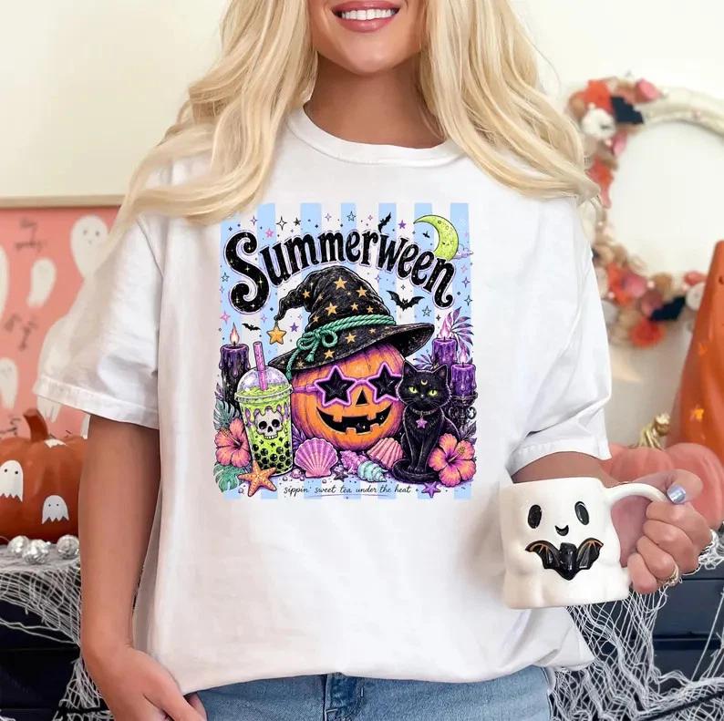Halloween Summerween Tis The Season T shirt Gift For Friends M