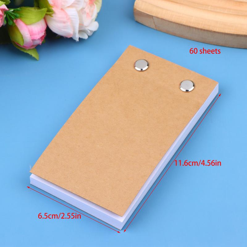 Kit Flip Book Vuoto Con 60/100 Fogli Carta per Animazione Viti per Rilegatura Flipbook Per Tavolo Luminoso a LED Disegno Schizzi