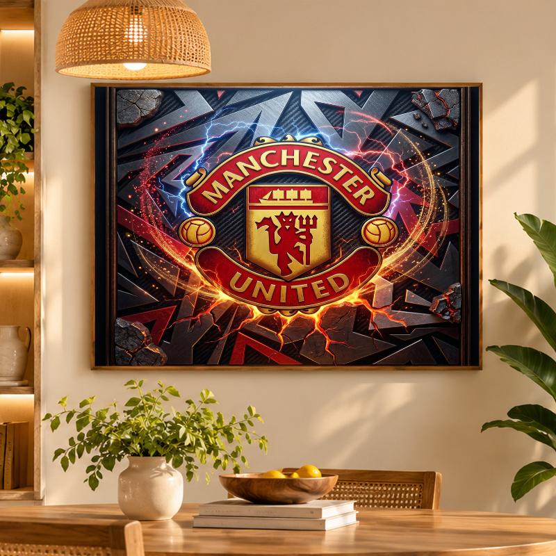 5D Diamond Painting Manchester United DIY Full Drill Diamond Art Kit Home Decoration