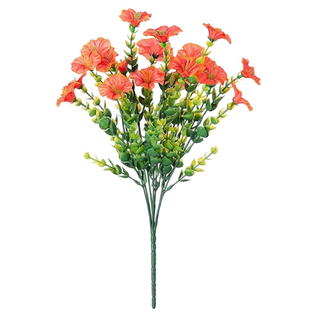 7-Head 3-Mesh Artificial Flowers/Plastic Plants, Suitable For Outdoor Decoration, Weddings, Family Gardens, Terraces, And Porch Decoration.