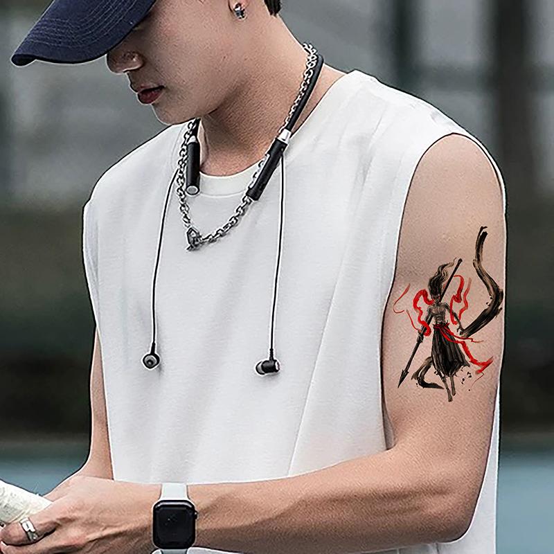 30 Piezas Nezha Ao Bing Impermeable y Duradero Tatuaje a Color Pegatina para el Brazo Personajes de Dibujos Animados Anime Tatuajes Temporales para Niños Calcomanía