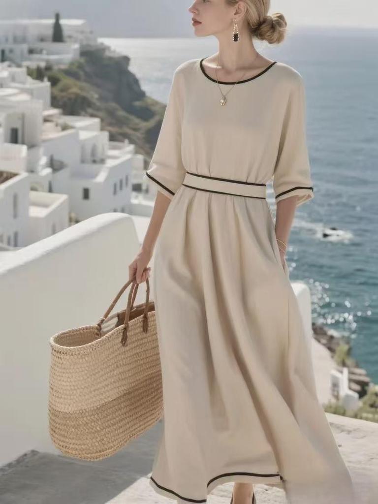 Elegant European & American Summer 2026 Cross-Border Long Dress