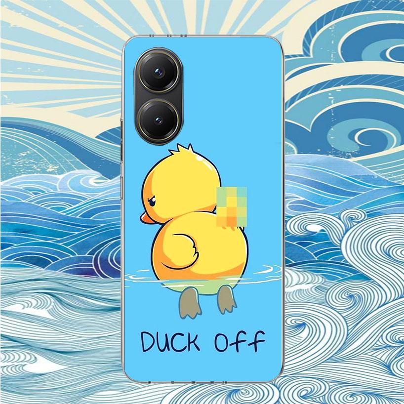Funny Cute Yellow Duck You Phone Case For Xiaomi Poco X3 Nfc X4 X5 X6 X7 F7 Ultra F6 F5 F4 Gt F3 M6 M5S M5 M4 M3 Fundas Soft She