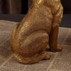 Golden Animal Series Ornament Toys: Simulated Pet Dog Decor for Living Rooms