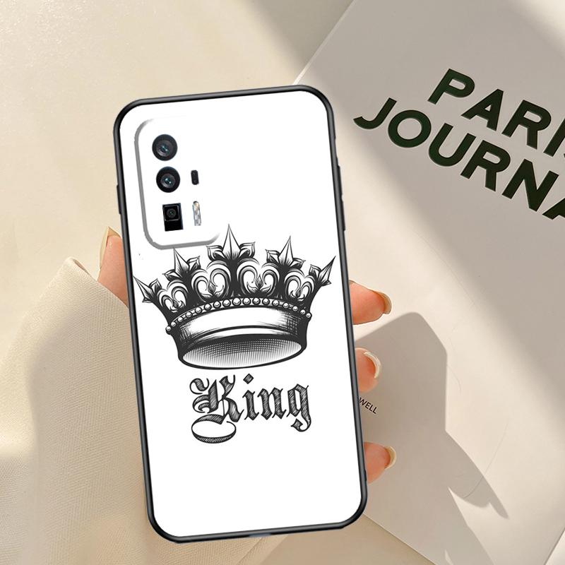 Художественный чехол Король Королева для Xiaomi 14 15 Ultra 13T 14T 15T Pro 17 Pro Max POCO X7 Pro X3 X5 X6 F5 F6 F7 F8 Чехол Xiaomi 15T Pro