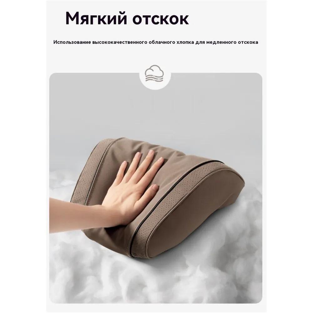 Car pillow On the headrest, Suede, Ecoleather, 1 pc.