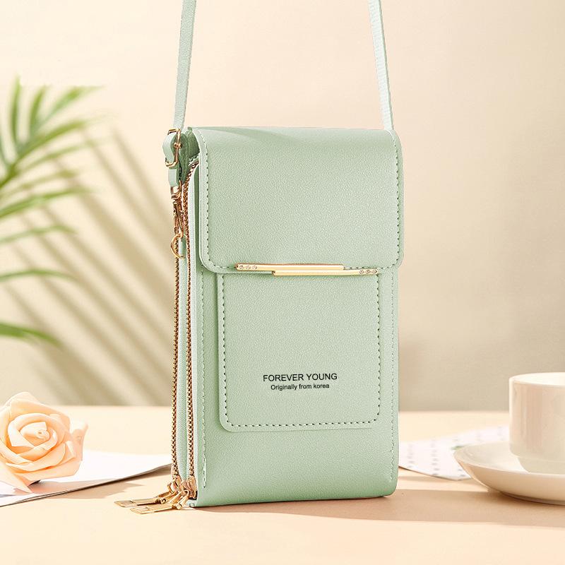 Mobile phone bag, women's crossbody bag, lightweight mini women's shoulder bag, touch screen