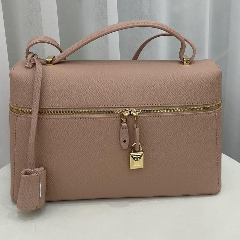 New retro leather cowhide box bag lunch box bag casual large capacity portable shoulder women's bag