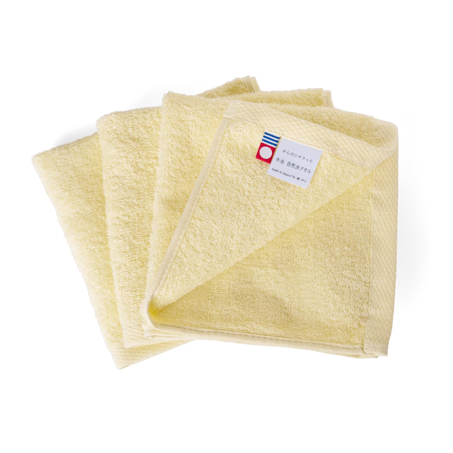 

oruTa Imabari Hand Natural Towels for Face Wiping and Made in Indoor Cotton Towels, 3-Pack, Washing, Japan, Thin, Absorbent, Quick-Drying, Drying,