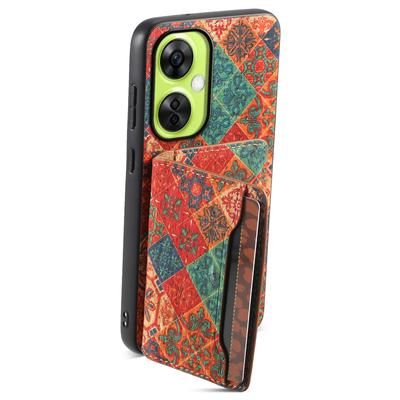 For OnePlus Nord CE 3 Lite 5G/N30 5G Kickstand Case Card Slot PU+TPU+PC Phone Shell