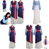Elegant Mulan Traditional Kimono Dress Full Set For Halloween Party Cosplay