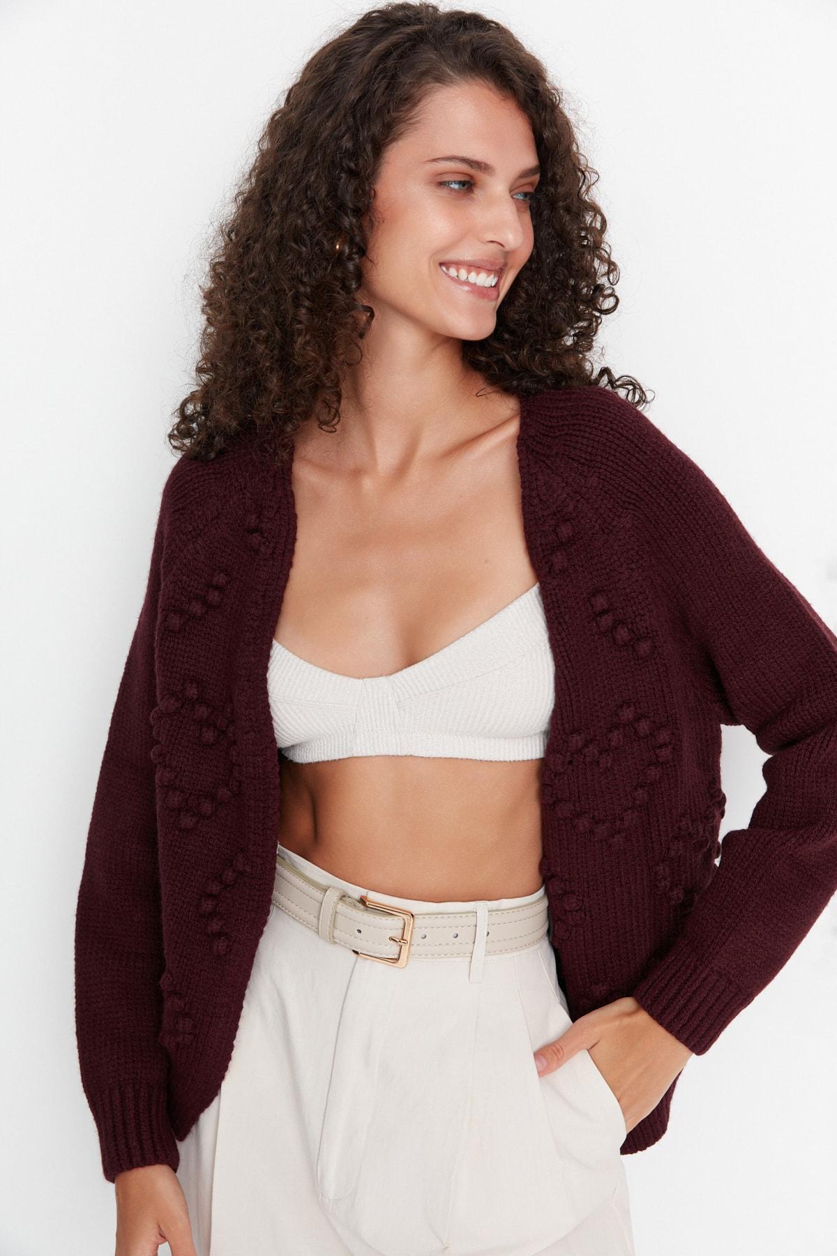 

Cardigan - Burgundy - Regular fit