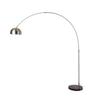 JIMSHUINIO Arched Floor Lamp, Nordic Style, Remote Control, with LED Bulb, Extendable Marble Base, Bedside Light, Night Light, Suitable for Bedroom,