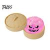 Stress Relief Ball Halloween Bun Squeeze Ball, Slow Rising Toy with Steamer, Soft Creative Gifts for Sensory Fidget Cute Ghost Faces, Decompression