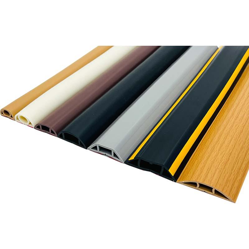 PVC Soft Floor Cable Duct: Insulated, Self-Adhesive Wire Management Channel with Thick Anti-Step Protection