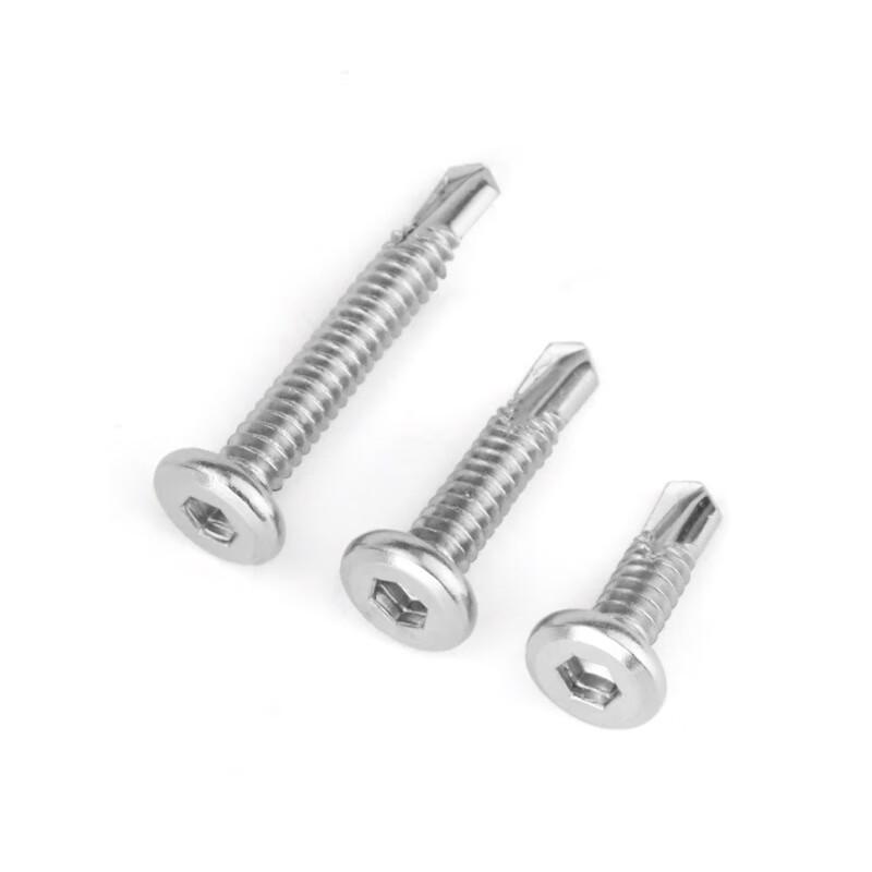 410 Stainless Steel Flat Head Hex Self-Drilling Screws