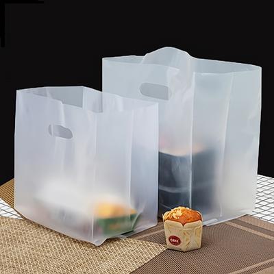 50 Stück/Packung Transparente Plastik-Geschenktüten mit Henkeln - Ideal für Salate, Kuchen, Pizza, Brot, Desserts, Kekse und Süßigkeiten - Perfekt für Hochzeiten