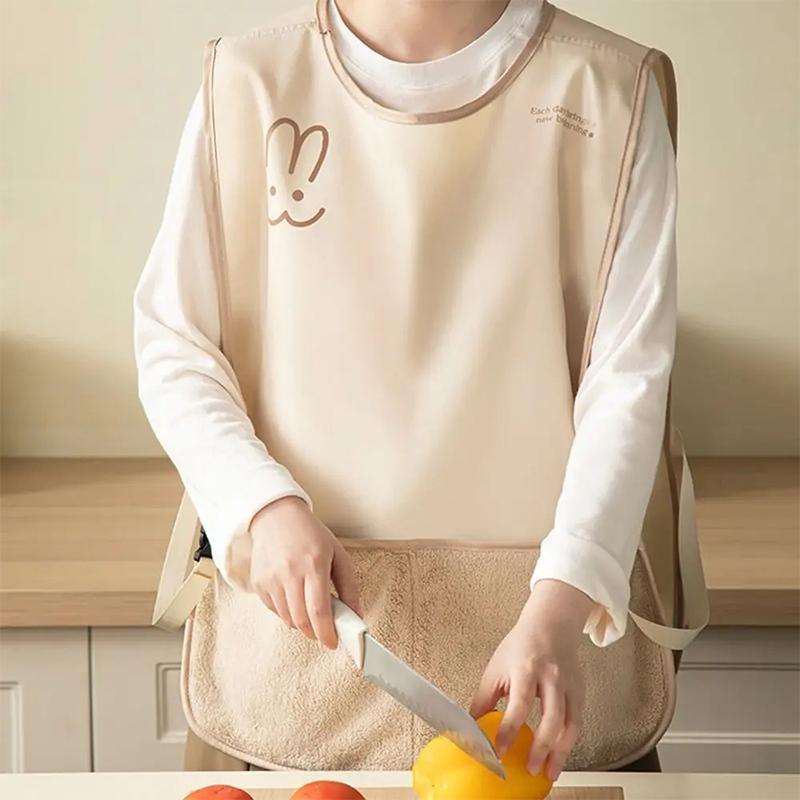 Waterproof Stain-Resistant Apron Vest Style Breathable Sleeveless Apron Anti Dirty Wipeable Hands Kitchen Aprons