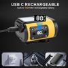Led Headlamp With Digital Display Headlights Rechargeable Clip Usb Portable Motion Sensor Brightest Adjustable Headlamps Outdoor
