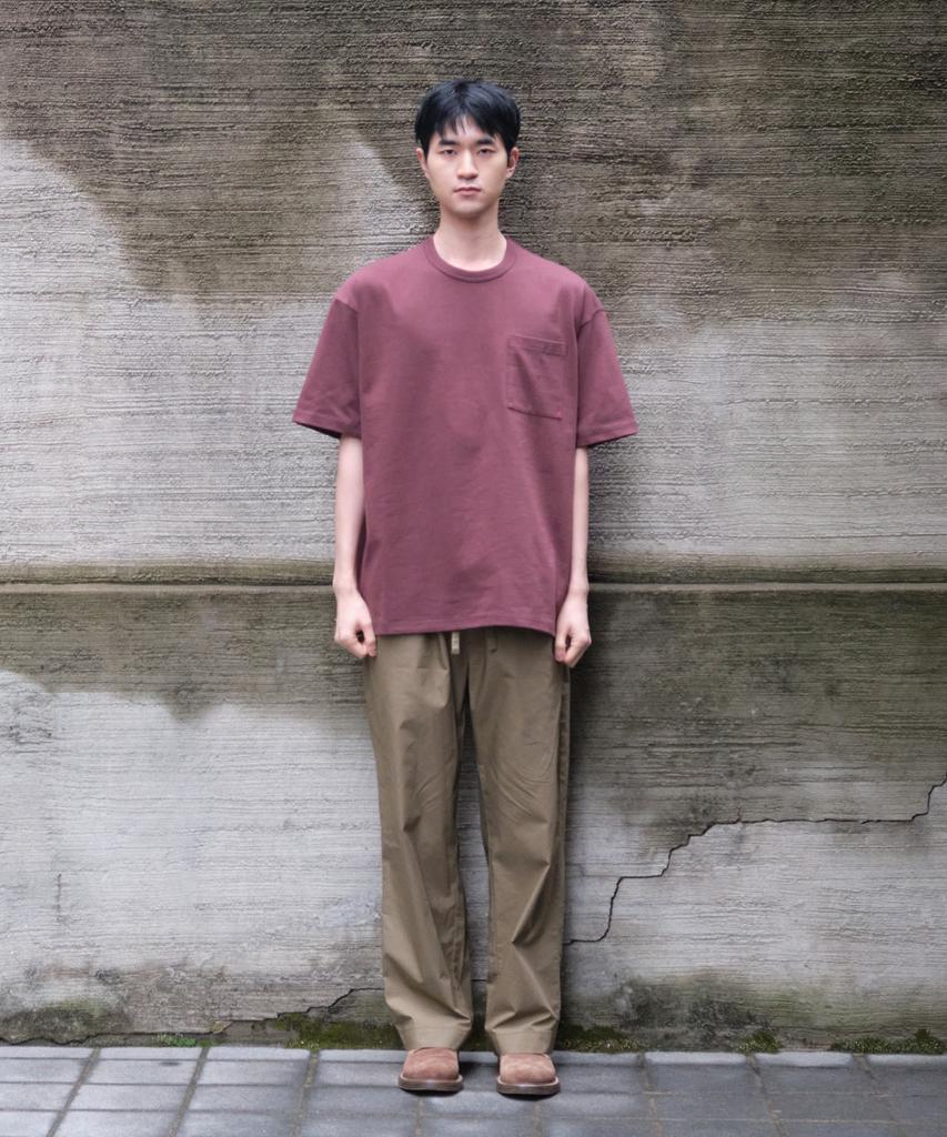 Holliseon Lawrence Short Sleeve T-Shirt Burgundy