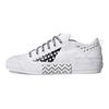 adidas Originals Nizza Multi Foxing נוחות קז'ואל נושמות נעלי סקייט נמוכות סניקרס לנשים לבן שחור GW5821