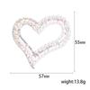 SKEDS Luxury Heart Rhinestone Pearl Women Girls Brooch Pin Korean Style Simple Love Cute Jewelry Clothes Shining Brooch Pin Gift