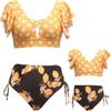 2024 Women's Split Swimsuit with Parent-Child Design - European and American Style Bikini