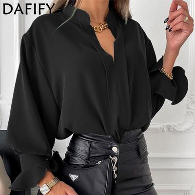 Damenmode, lässig, einfarbig, bedruckt, Frühling, Herbst, langärmelig, Stehkragen, Pullover und lange Ärmel