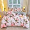 Ins Style Korean Bedding Set Breathable 3/4pcs Bed Sheets Set Quilt Covers Solid Duvet Covers for Home School  Fundas Nórdicas