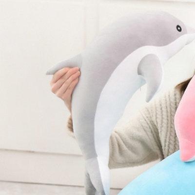 160CM Taglie Giganti Giocattoli di Peluche Delfino Adorabile Peluche Morbido Animale Cuscino Bambole Pesce per Bambini Ragazze Cuscino per Dormire Regalo
