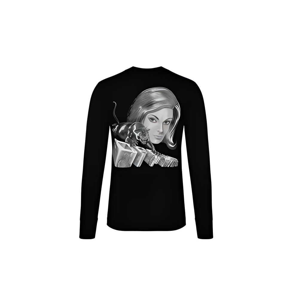 Off-White Ss19 3D Pattern Pullover Crewneck Long Sleeve Sweatshirt Men sweatshirt Black OMAB021R191850041088 L