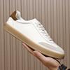 European Trendy Brand Spring And Summer Breathable Men'S White Shoes, The Star Has The Same Versatile Casual Sports Board Shoes, Genuine Leather Shoes