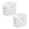 5-Outlet Multi Plug Outlet Splitter US Plug 110-130V Power Supply Side Splitter Box for Office Dorm Travel Essentials Power Adap