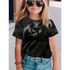 Kids T-shirt Fashionable and High Quality Love Owl Animal Pattern Children's Women's Short Sleeved T-shirts