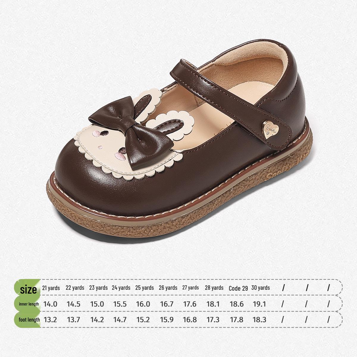 

Snuffy 2026 Spring Girls Non-Slip Cartoon Lolita Leather Shoes with Soft Soles 21