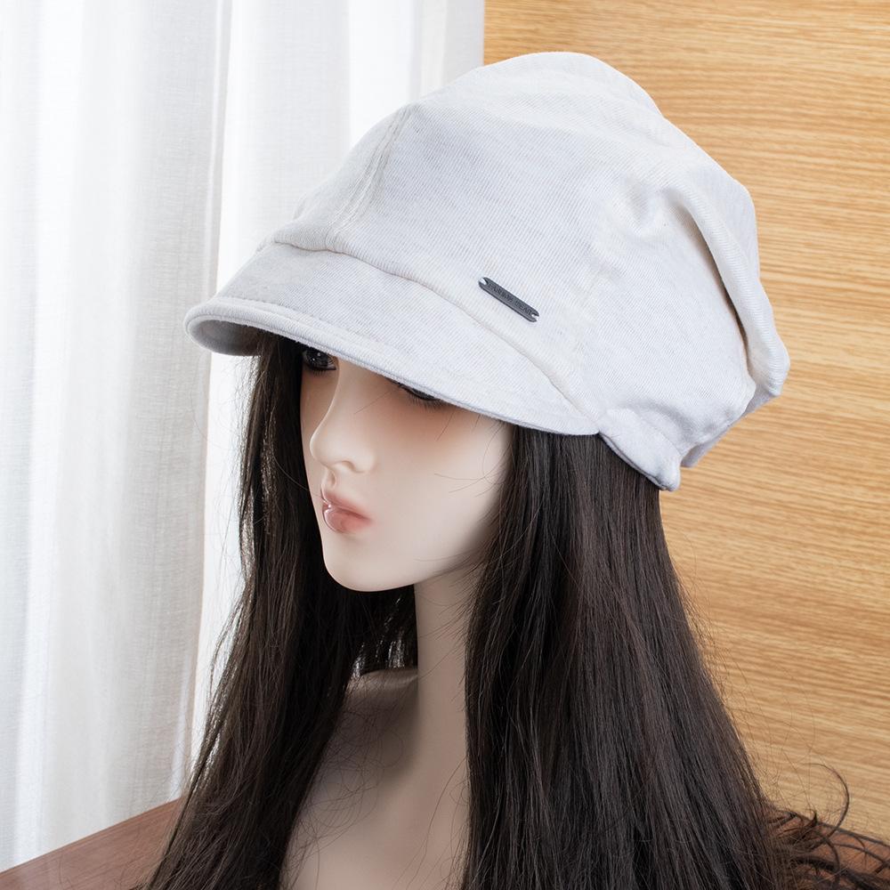 Retro stack hat women's new face small versatile headgear plain atmosphere bucket hat