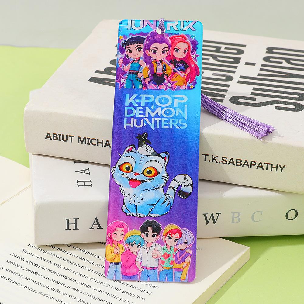 Creative Witch Hunting Group K-Pop Demon Hunters Acrylic Bookmark Gives Readers Literary Gifts for Book Fans