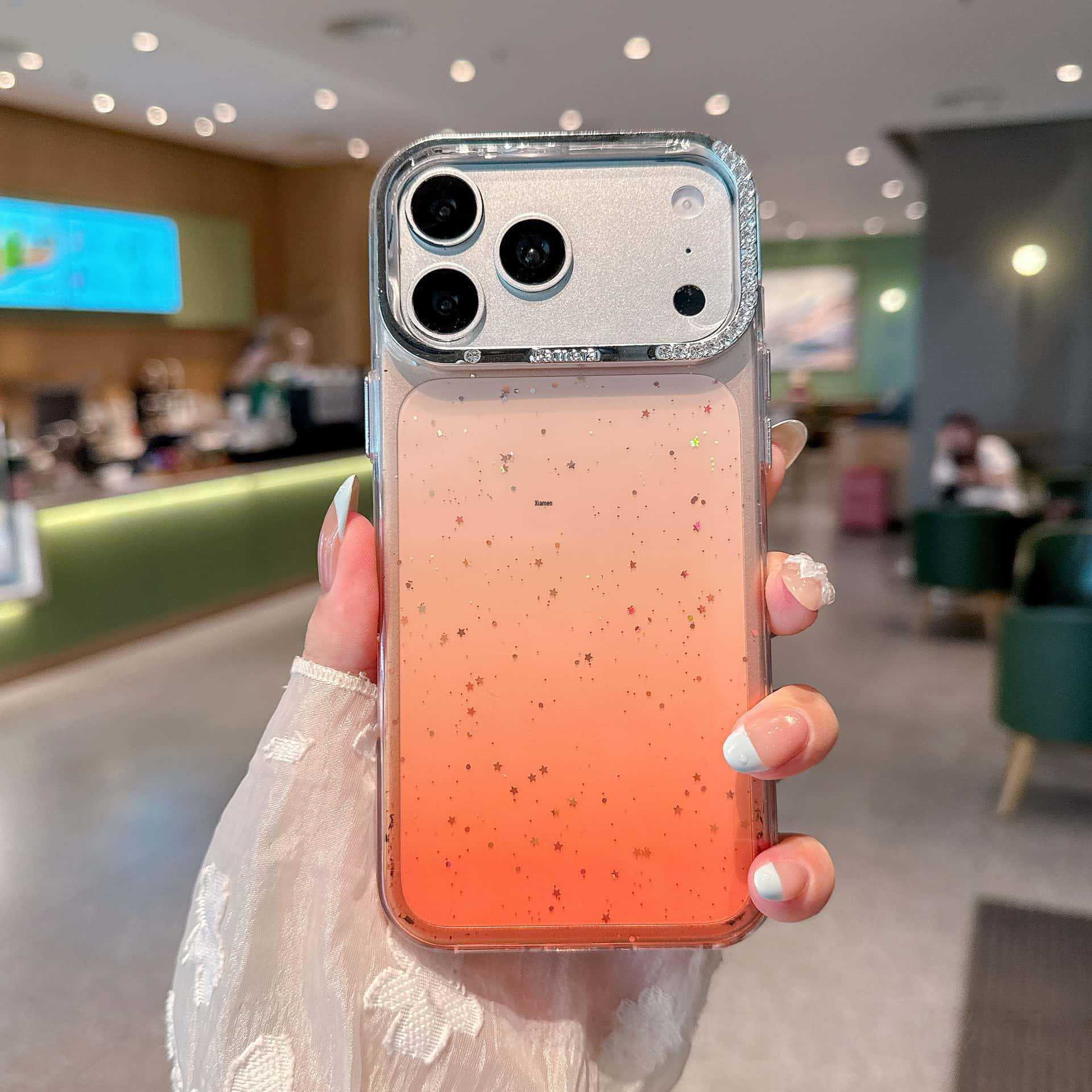 

iPhone 17 Pro Max Gradient Starry Sky Glitter Crystal Protective Case 14