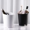 ZISIZ European Style Slanted Stainless Steel Ice Bucket