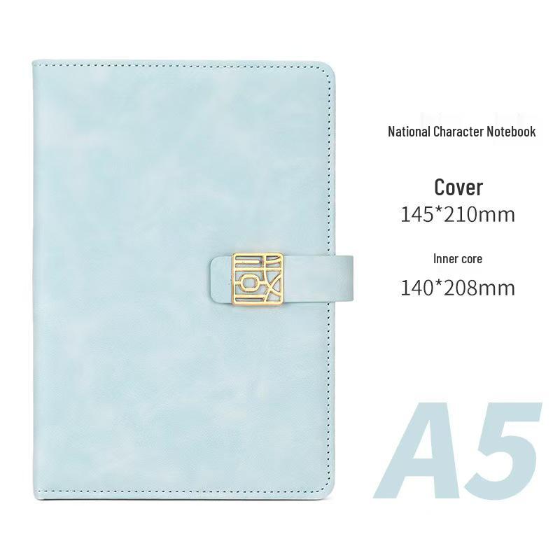 Personalized Soft Leather Diary with Buckle - Elegant Business Gift Notebook