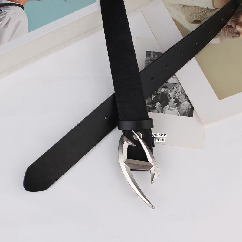 Trendy Retro Moon Metal Belt - Futuristic Unisex Fashion Accessory