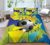 Beddings Sets Duvet Cover Bedding Set 3D Football Design Home Decor Bedroom Bedclothes Pillowcase