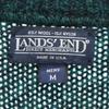 LANDS' END 90s Made In USA Old Long Sleeve Melange Sweater M Knit Men's Used