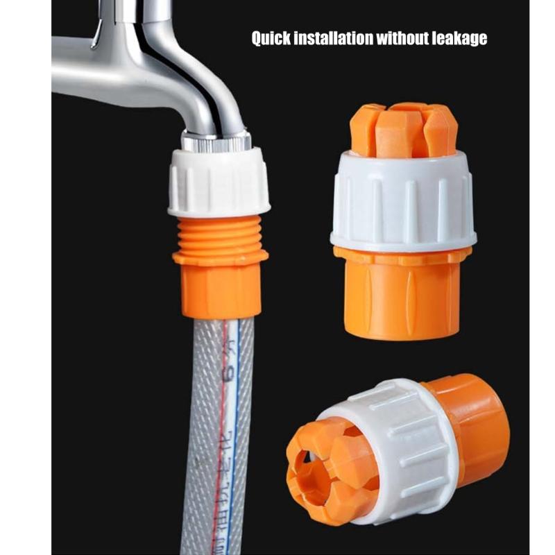 Water Pipe Faucet Adapter Plastic Pipe Quick Connector Universals Faucet Round Tap Adapter for Multiple Hose Sizes